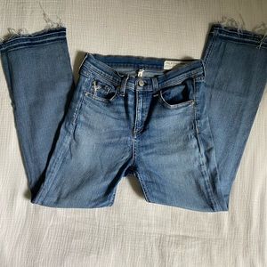 Rag & Bone High-Rise Cropped Jeans